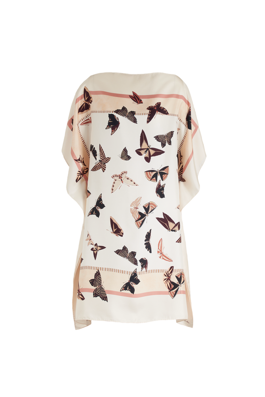 CARRÉ MERRY-GO-ROUND SILK DRESS