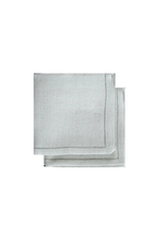SET OF TWO JACQUARD LINEN NAPKINS