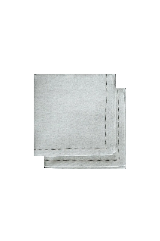 SET OF TWO JACQUARD LINEN NAPKINS