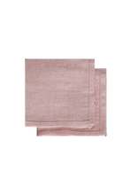 SET OF TWO JACQUARD LINEN NAPKINS