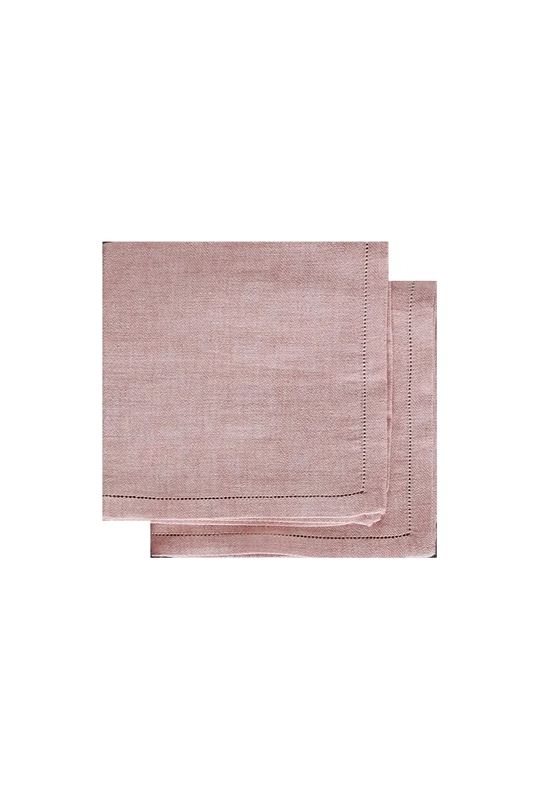 SET OF TWO JACQUARD LINEN NAPKINS
