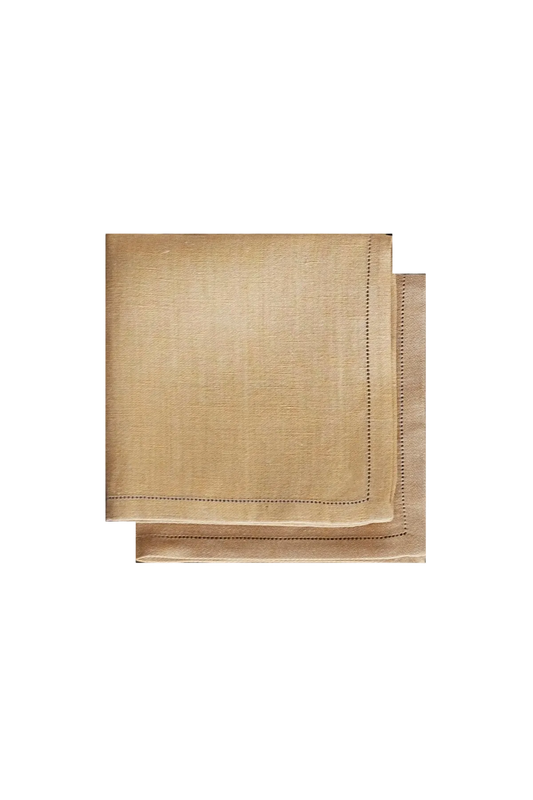 SET OF TWO JACQUARD LINEN NAPKINS