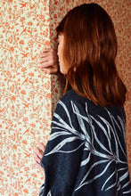 BELLA WOOL FLANNEL EMBROIDERY KIMONO SMOKE