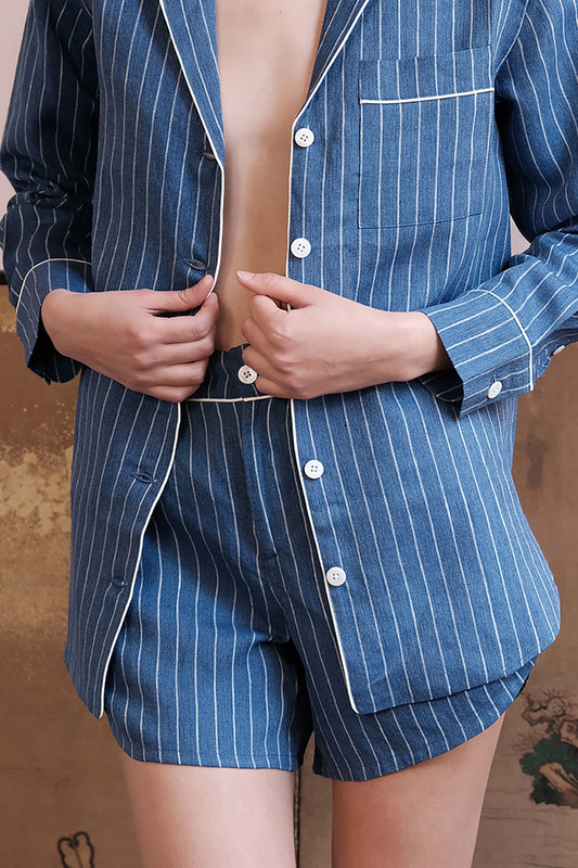 ELLA LINEN SHORTS -  Archive