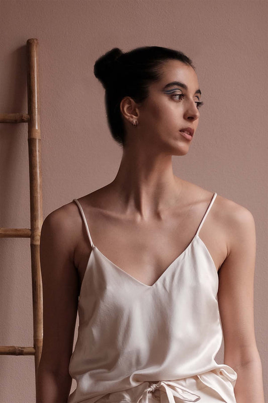 ADELE SIGNATURE SILK CAMISOLE