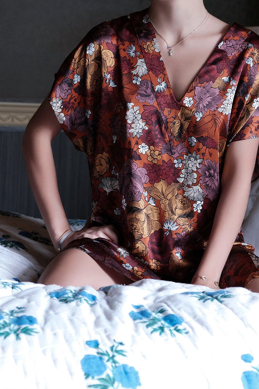 ANNIE SILK SHORT NIGHTDRESS