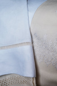 classic white linen top sheet